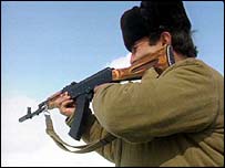Азербайджанский солдат в Карабахе, 1992 год